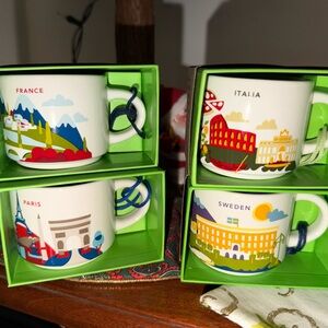 Starbucks YAH 4 ornaments (2oz)